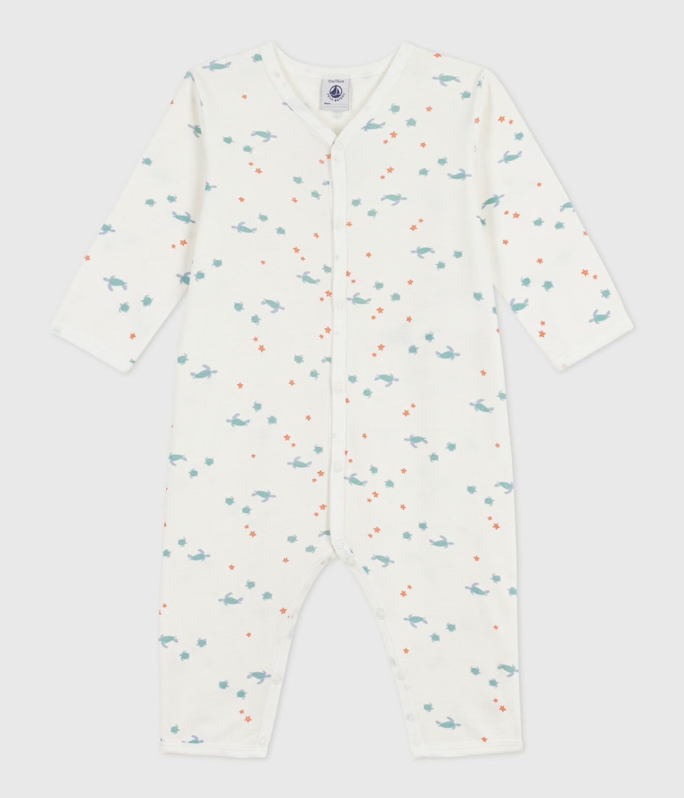 || Petit Bateau || Pyjamapak zonder voetjes - Schildpad