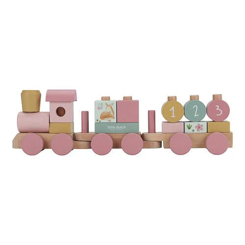 || Little Dutch || Houten blokkentrein - Fairy Garden