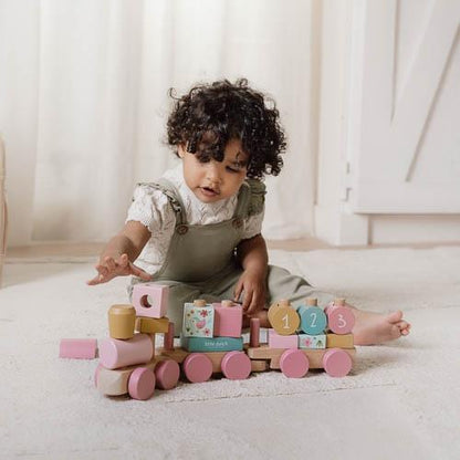 || Little Dutch || Houten blokkentrein - Fairy Garden