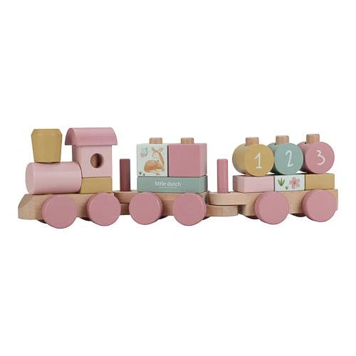 || Little Dutch || Houten blokkentrein - Fairy Garden