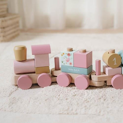 || Little Dutch || Houten blokkentrein - Fairy Garden