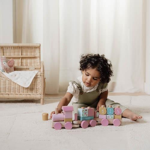 || Little Dutch || Houten blokkentrein - Fairy Garden