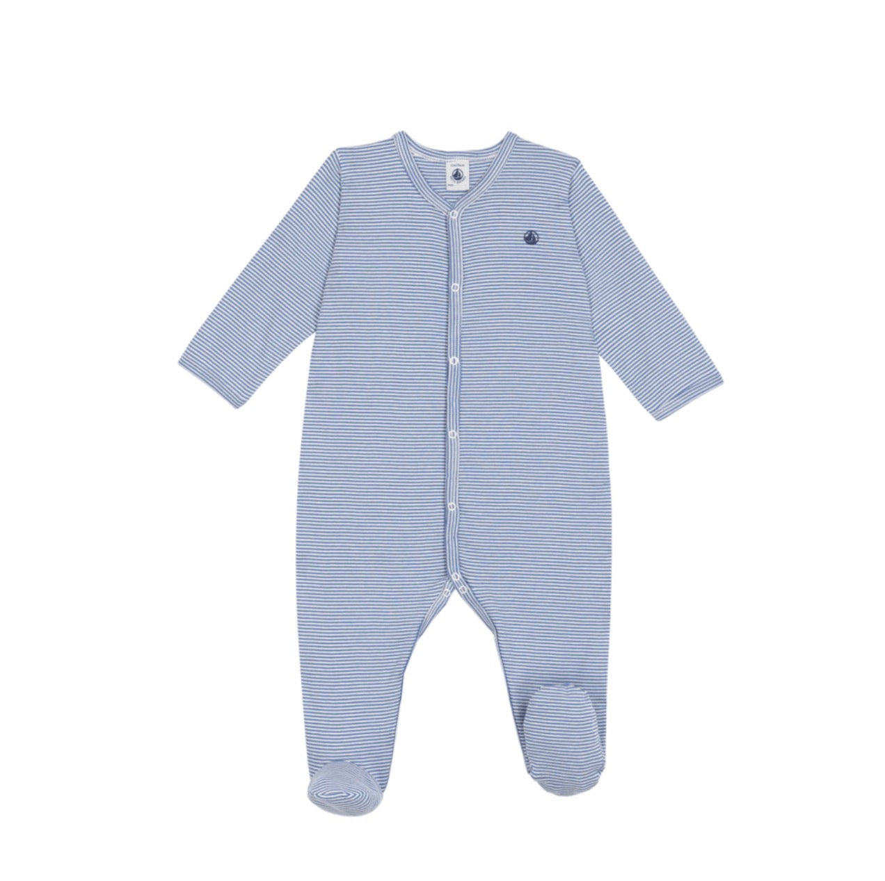 || Petit Bateau || Katoenen boxpak met voetjes - Gestreept