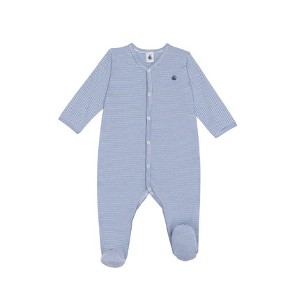 || Petit Bateau || Katoenen boxpak met voetjes - Gestreept