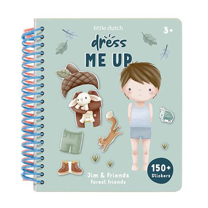 || Little Dutch || Aankleed- en stickerboek - Forest Friends