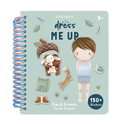 || Little Dutch || Aankleed- en stickerboek - Forest Friends