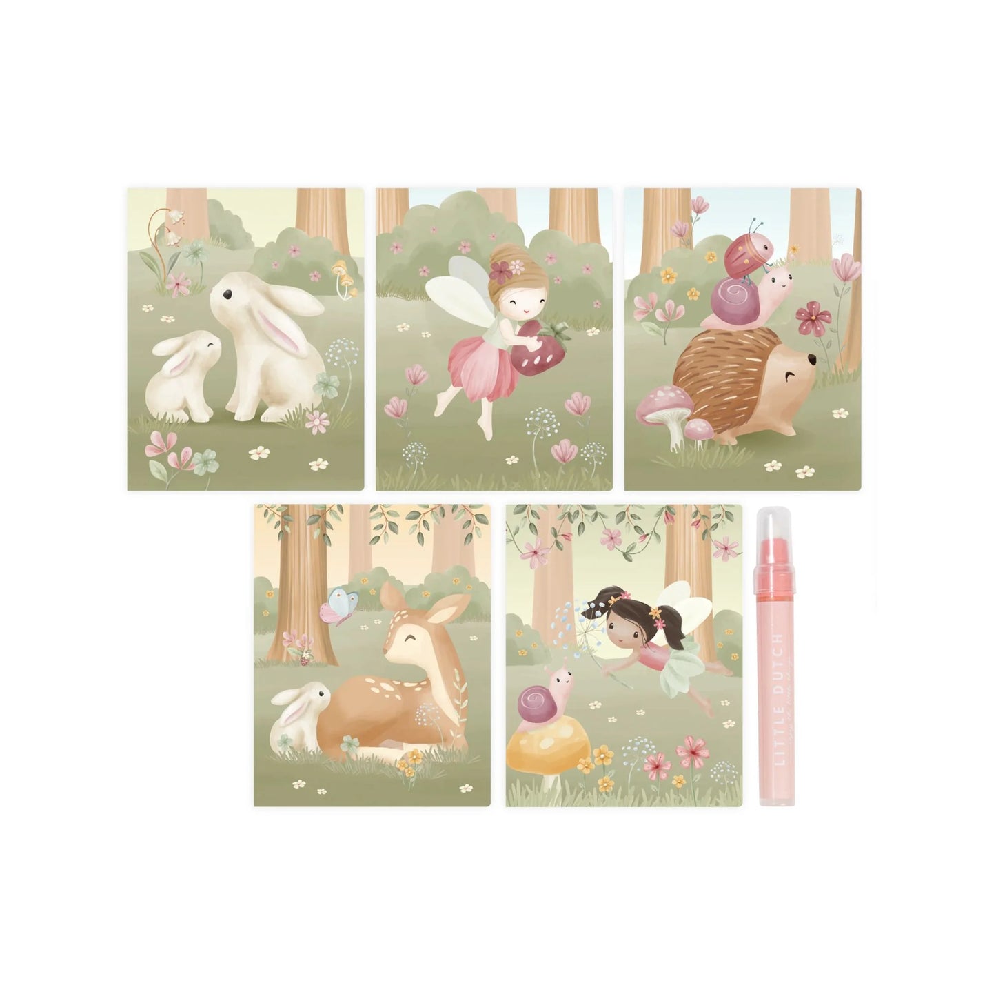 || Little Dutch || Waterkleurboek - Rosa