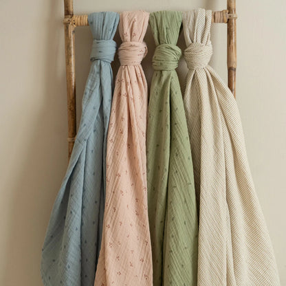|| Little Dutch || Swaddle 120cm - Pure Blossom