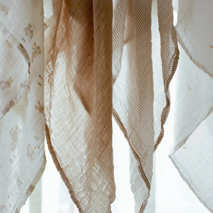 || Little Dutch || Swaddle 120cm - Soft Beige Stripe