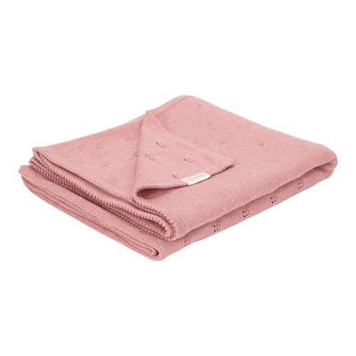 || Little Dutch || Wiegdeken gebreid - Pure Pink Blush