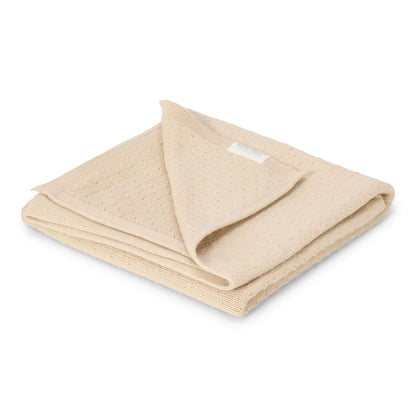 || Little Dutch || Wiegdeken gebreid - Pure Soft Beige
