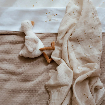 || Little Dutch || Wiegdeken gebreid - Pure Soft Beige