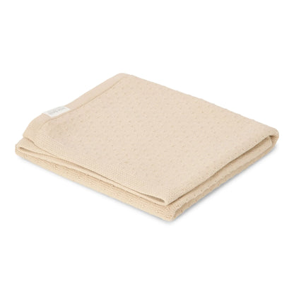 || Little Dutch || Wiegdeken gebreid - Pure Soft Beige