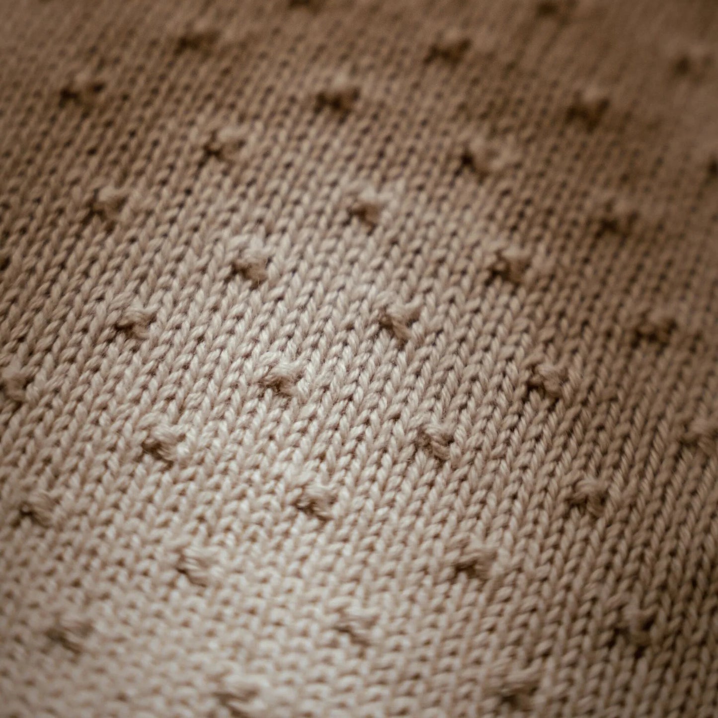 || Little Dutch || Wiegdeken gebreid - Pure Soft Beige