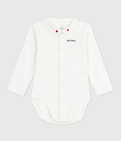 || Petit Bateau || Babyromper met kraagje - Hart