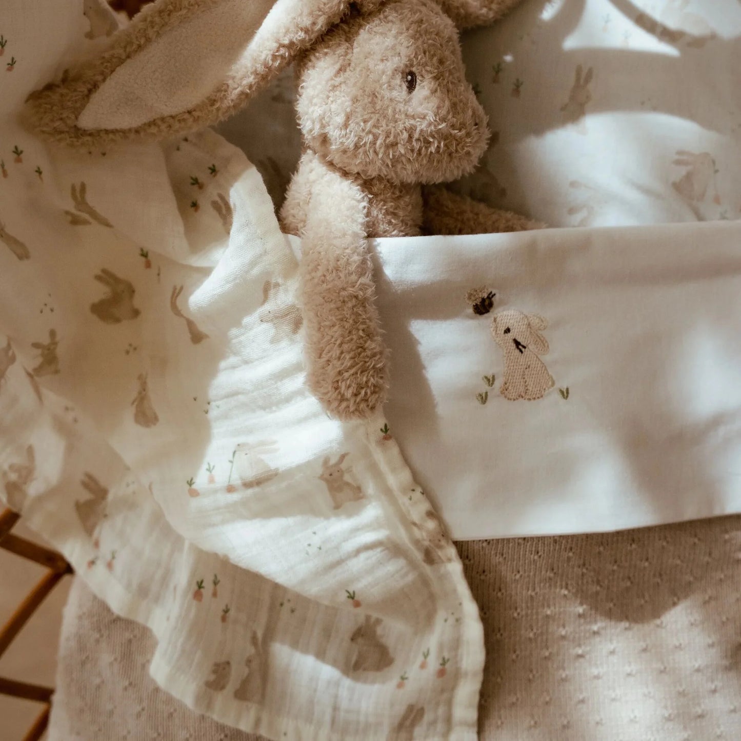 || Little Dutch || Swaddle 120cm - Baby Bunny
