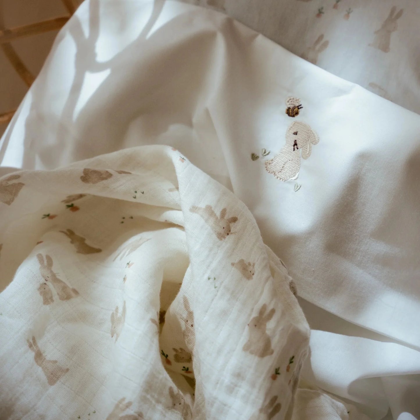 || Little Dutch || Swaddle 120cm - Baby Bunny