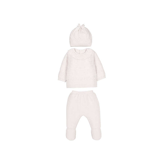 || Mayoral || Gebreide newborn set met mutsje