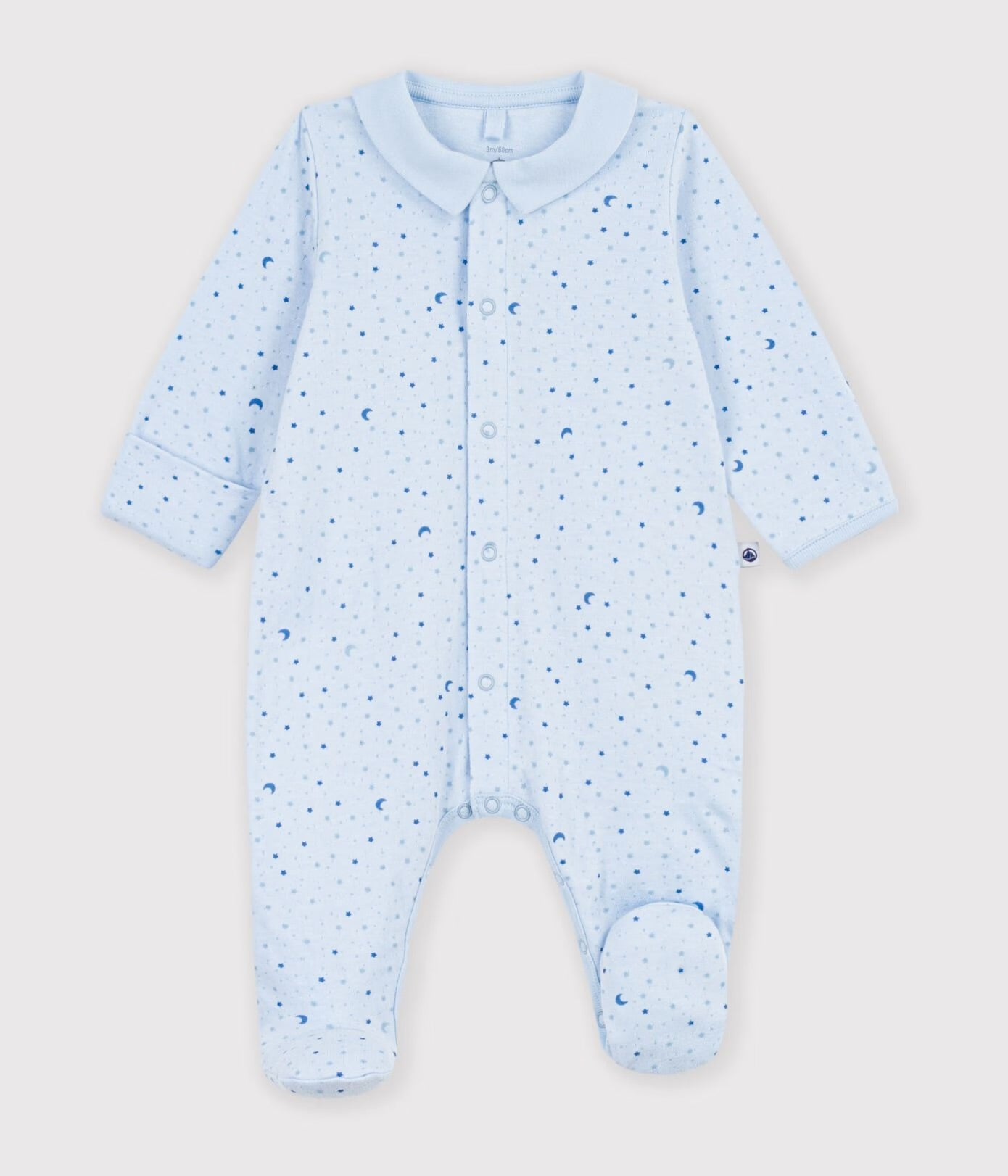|| Petit Bateau || Katoenen boxpak met voetjes - Sterretjes