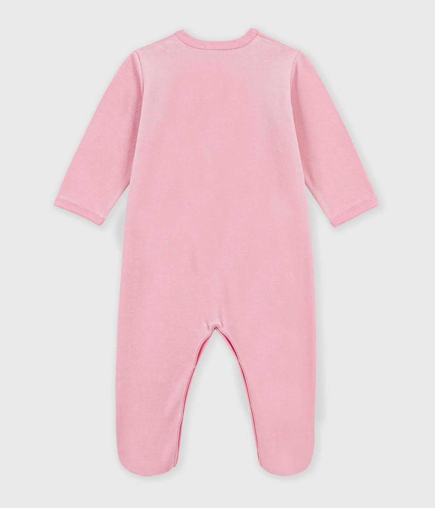 || Petit Bateau || Velours boxpak met voetjes roze - Hart
