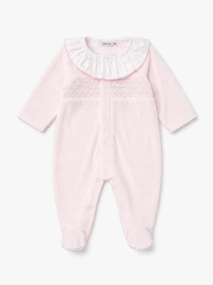 || Babidu || Velours boxpak met kraagje - Pink