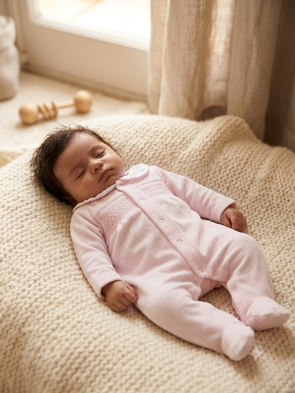 || Babidu || Velours boxpak met kraagje - Pink