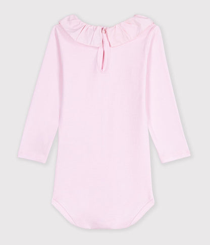 || Petit Bateau || Basis romper met kraagje - Roze