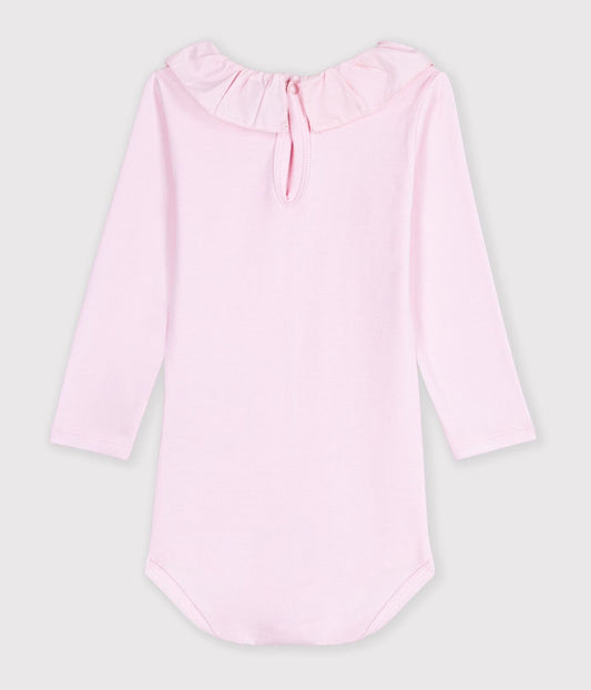 || Petit Bateau || Basis romper met kraagje - Roze