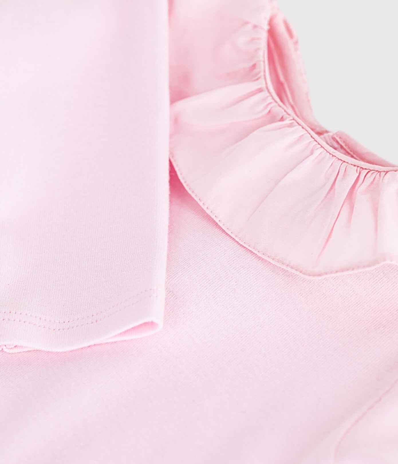 || Petit Bateau || Basis romper met kraagje - Roze