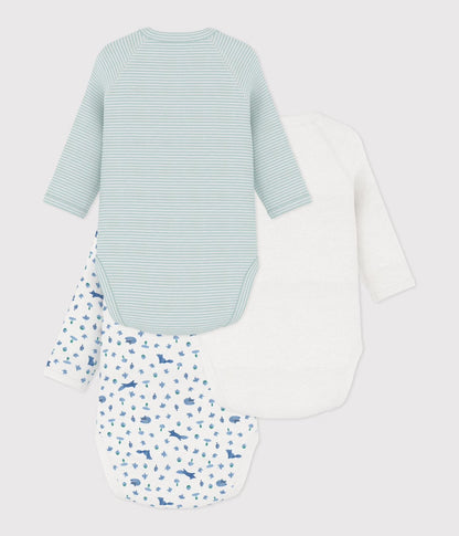 || Petit Bateau || Set overslagromper lange mouwen - Blauwe vosjes