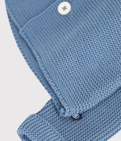 || Petit Bateau || Basis gebreid vest met knopen - Blauw