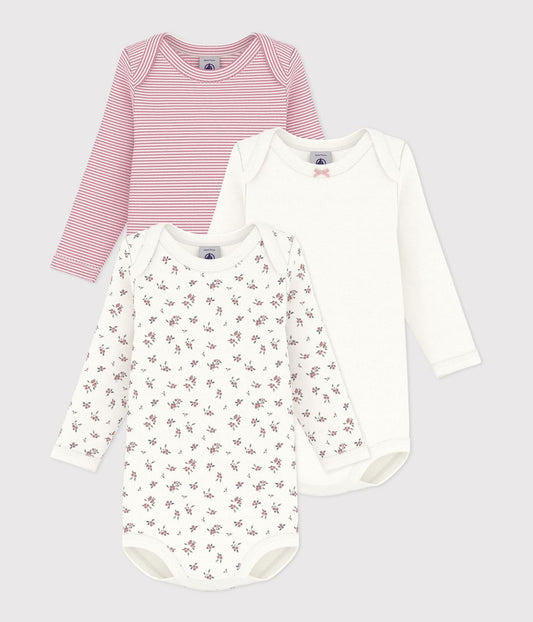 || Petit Bateau || Set romper lange mouwen - Bloemetjes