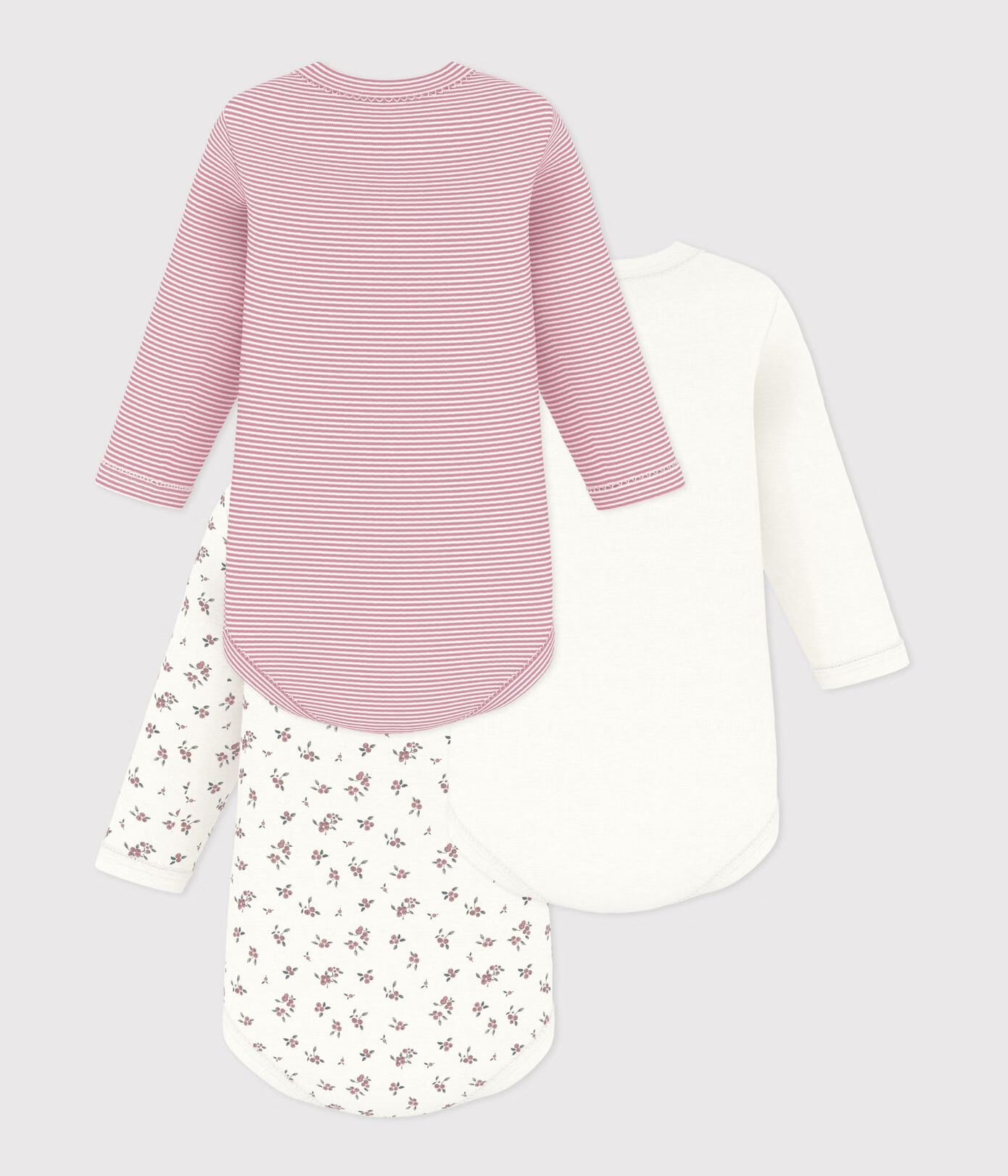 || Petit Bateau || Set romper lange mouwen - Bloemetjes
