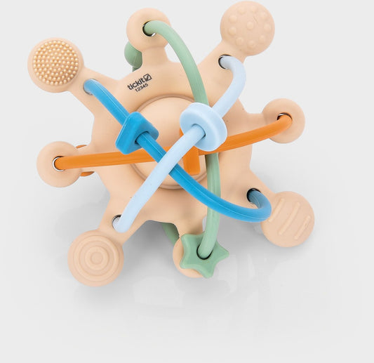 || Tickit || Silisoft Fidget Rammelaar - Neutrale Tinten