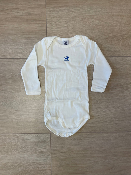 || Petit Bateau || Romper lange mouw los - hond blauw