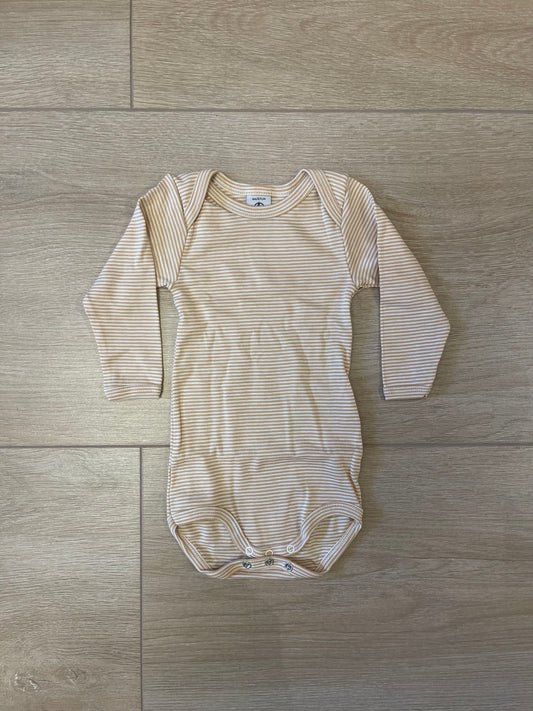 || Petit Bateau || Romper lange mouw los - Gestreept zand