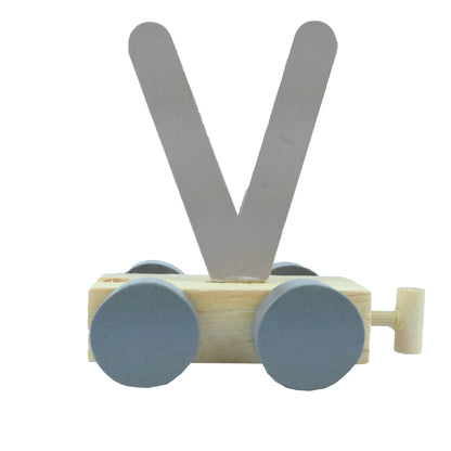 || Jep Kids || Houten Treinletter - V