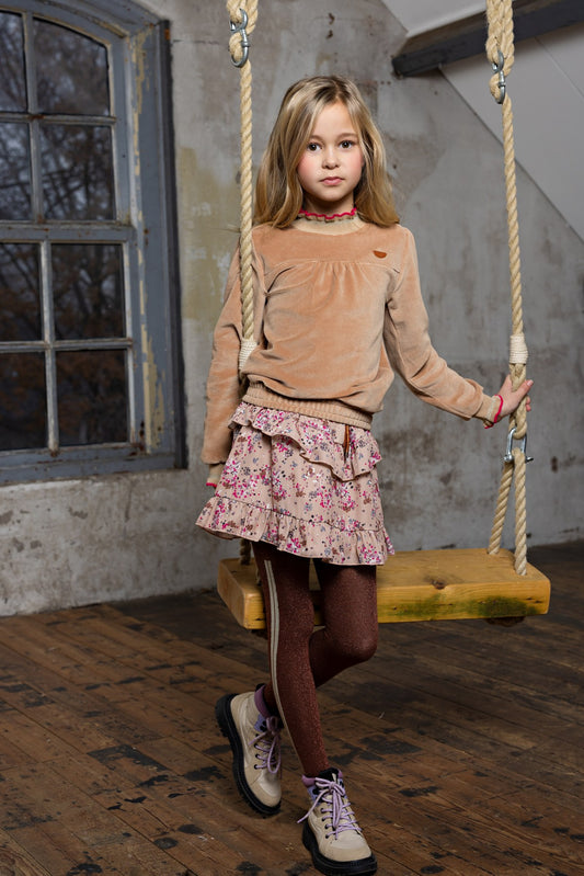 || NONO || Rok met bloemen print en ruffles