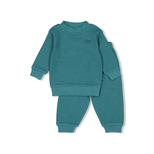 || Feetje || Pyjama wafel Autumn Special - Petrol