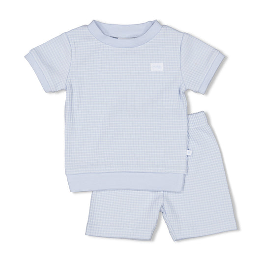 || Feetje || Shortama wafel Summer Special - Baby blue