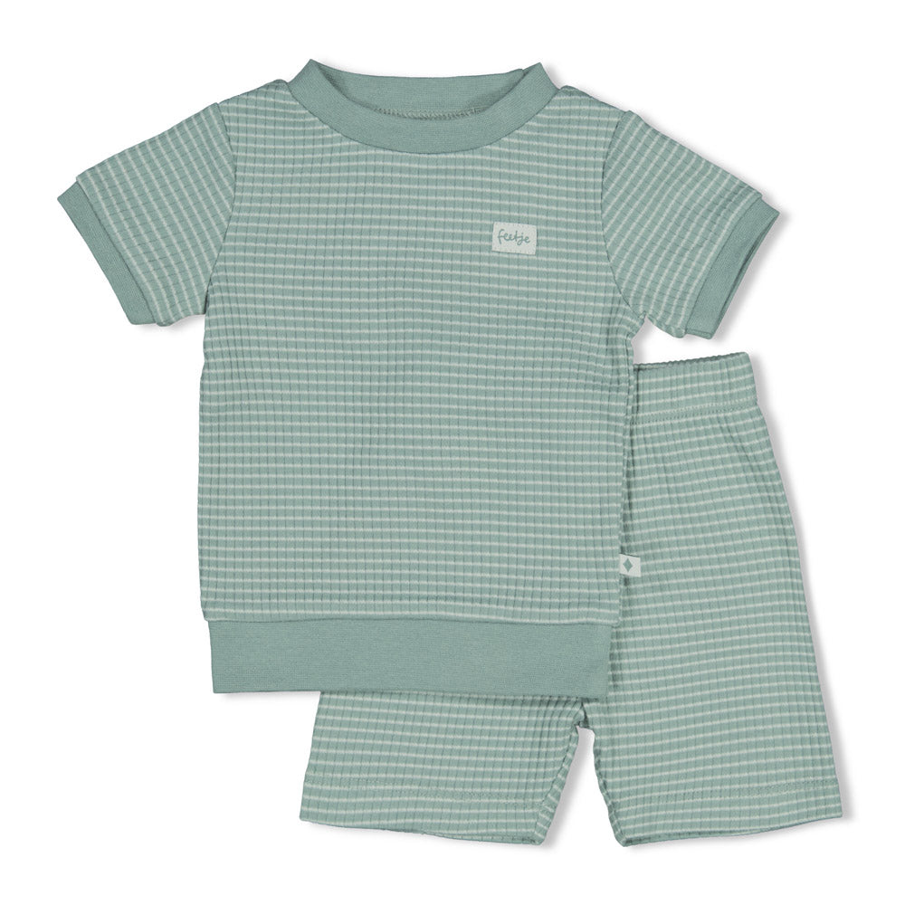 || Feetje || Shortama wafel Summer Special - Zeegroen