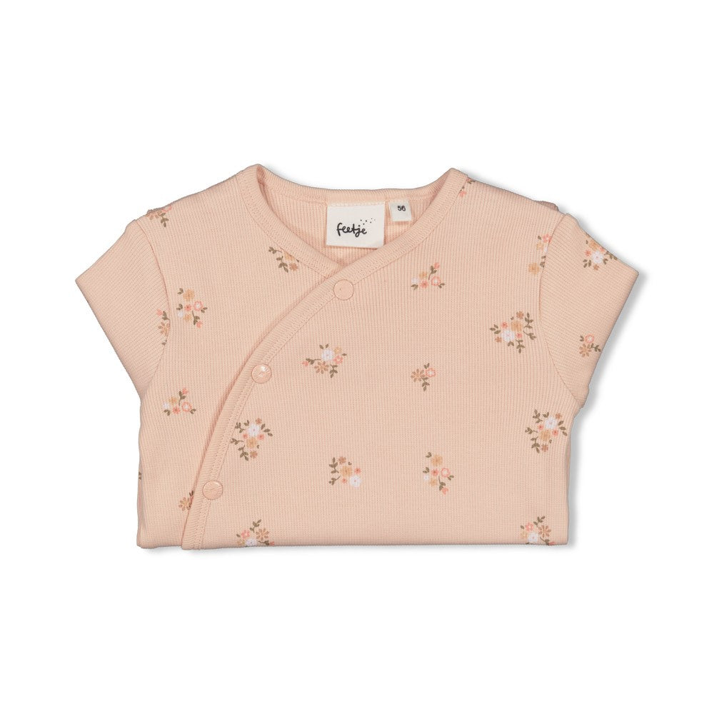 || Feetje || Basis boxpak met bloemen - Roze