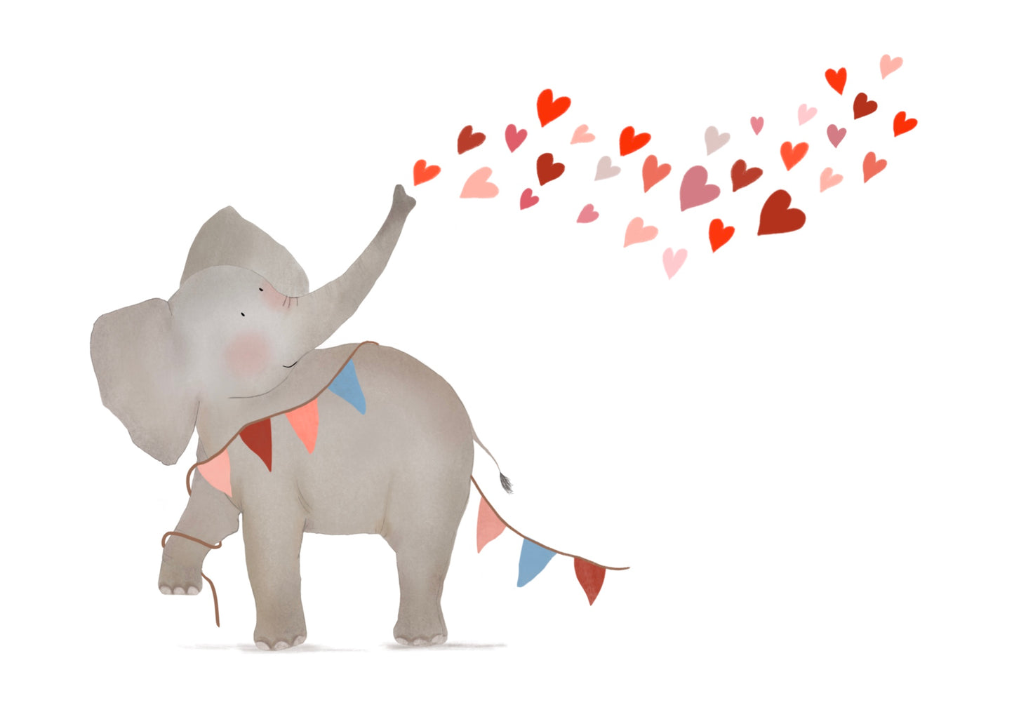 || Getekenddoorzusje || Kaart A6 - Olifant