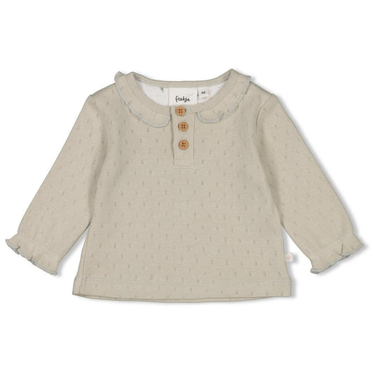 || Feetje || T-shirt met lange mouwen en ajour - Blossom