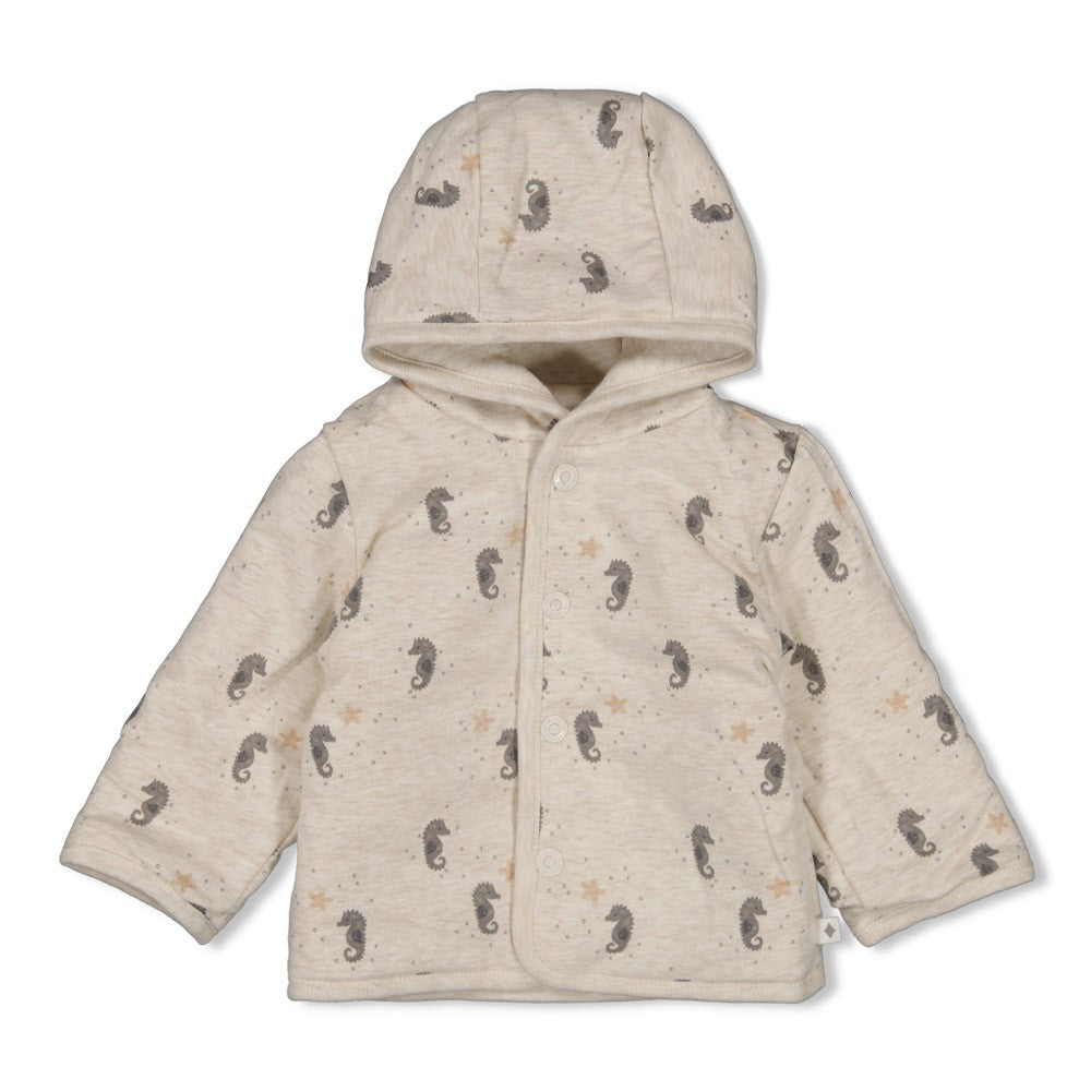 || Feetje || Omkeerbaar jasje met zeepaardjes print - Sea Sweeties