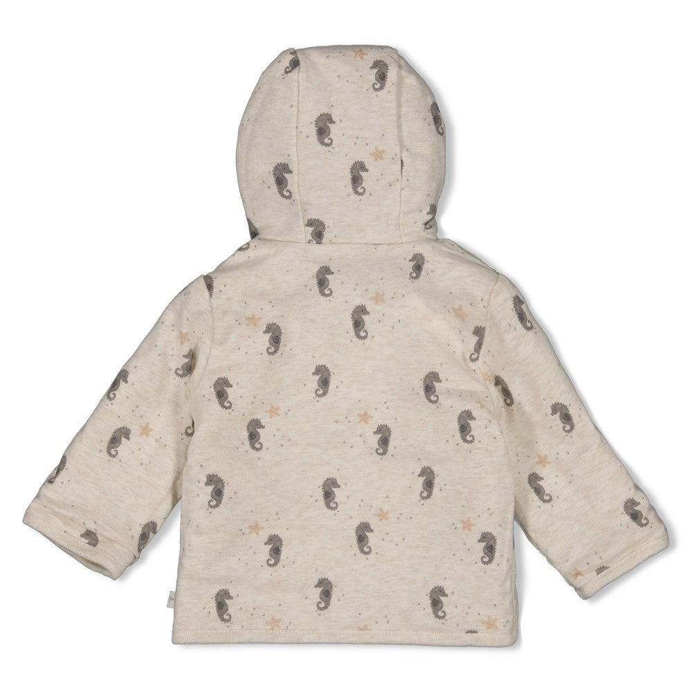 || Feetje || Omkeerbaar jasje met zeepaardjes print - Sea Sweeties
