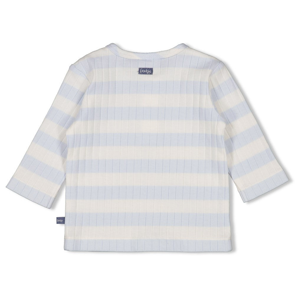 || Feetje || T-shirt rib met strepen - Blue Ocean