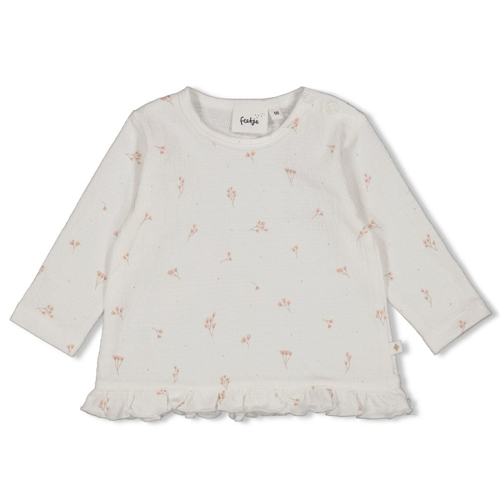 || Feetje || T-shirt met bloemetje - Delicate Flower