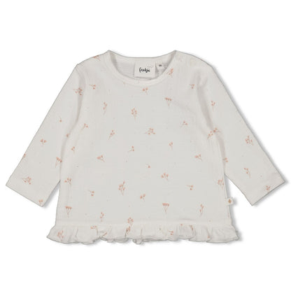 || Feetje || T-shirt met bloemetje - Delicate Flower