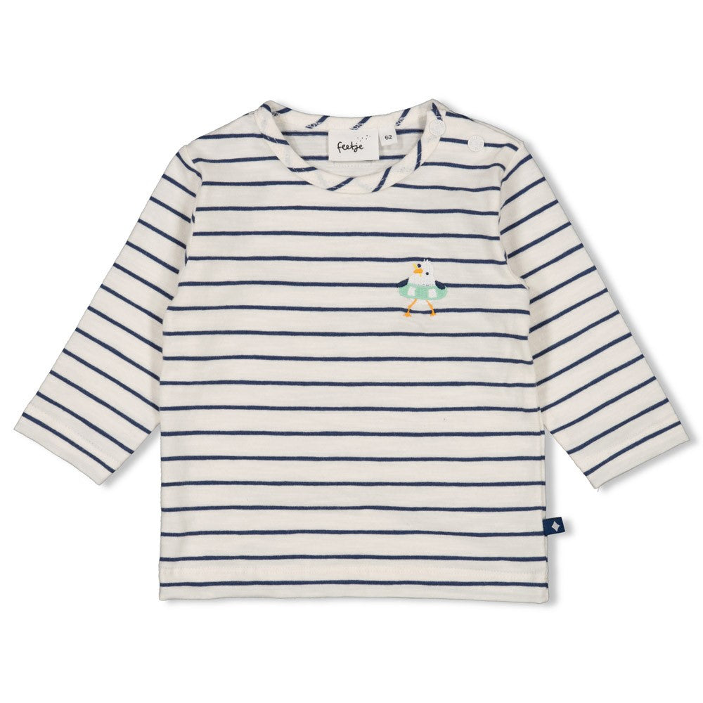 || Feetje || Gestreept t-shirt met lange mouwen - Seaside Happiness